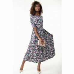 Jolie Moi Purple Pauline Sleeved Maxi Dress -Jolie Moi Shop unnamed file 10