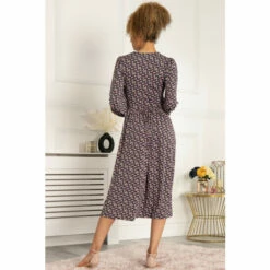 Jolie Moi Green Libby Long Sleeve Jersey Dress -Jolie Moi Shop unnamed file 1010