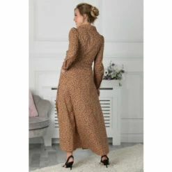 Jolie Moi Brown Vihana Shirt Maxi Dress -Jolie Moi Shop unnamed file 1022