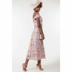 Jolie Moi Pink Bardot Neck Mesh Midi Dress 4 Jolie Moi Pink Bardot Neck Mesh Midi Dress -Jolie Moi Shop unnamed file 104