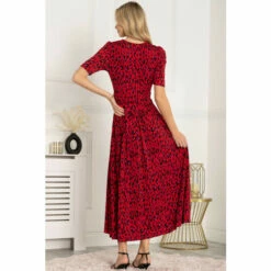 Jolie Moi Red Akayla Printed Jersey Maxi Dress -Jolie Moi Shop unnamed file 1075