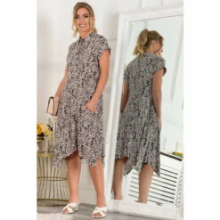 Jolie Moi Pink Mabley Hanky Hem Tunic -Jolie Moi Shop unnamed file 1155