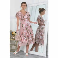 Jolie Moi Acela Pink Floral Print Mesh Dress -Jolie Moi Shop unnamed file 117