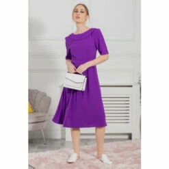 Jolie Moi Purple Beckie Fold Over Neck Dress 4 Jolie Moi Purple Beckie Fold Over Neck Dress -Jolie Moi Shop unnamed file 1194