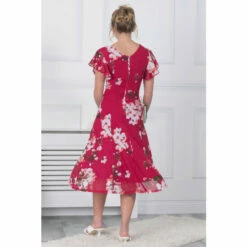 Jolie Moi Acela Pink Floral Print Mesh Dress -Jolie Moi Shop unnamed file 1213