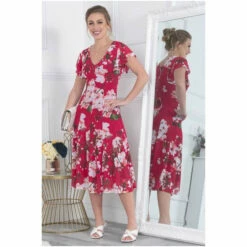 Jolie Moi Acela Pink Floral Print Mesh Dress -Jolie Moi Shop unnamed file 1216