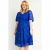 Jolie Moi Blue Flare Sleeved Lace Midi Dress -Jolie Moi Shop unnamed file 1282