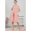 Jolie Moi Valery Pink Button Collar Dress -Jolie Moi Shop unnamed file 1294
