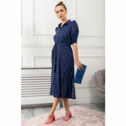 Jolie Moi Animal Calla Ruched Sleeve Shirt Dress -Jolie Moi Shop unnamed file 1305