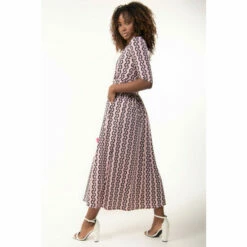 Jolie Moi Pink Pauline 3/4 Sleeve Maxi Dress -Jolie Moi Shop unnamed file 131