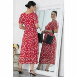 Jolie Moi Red Giana Mesh Maxi Dress -Jolie Moi Shop unnamed file 138