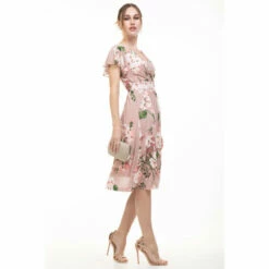 Jolie Moi Pink Lylah Cross Front Mesh Dress -Jolie Moi Shop unnamed file 1393