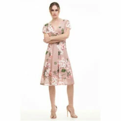 Jolie Moi Pink Lylah Cross Front Mesh Dress -Jolie Moi Shop unnamed file 1395