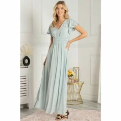 Jolie Moi Blue Twist Waist Jersey Maxi Dress -Jolie Moi Shop unnamed file 1433