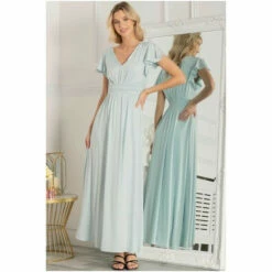 Jolie Moi Blue Twist Waist Jersey Maxi Dress -Jolie Moi Shop unnamed file 1434