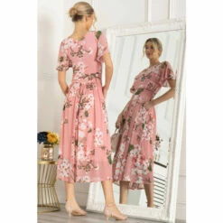 Jolie Moi Purple Giana Mesh Midi Dress -Jolie Moi Shop unnamed file 144