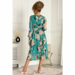 Jolie Moi Green Jasmine Long Sleeve Mesh Dress -Jolie Moi Shop unnamed file 1462