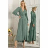 Jolie Moi Green Callisto Long Sleeve Maxi Dress -Jolie Moi Shop unnamed file 1511