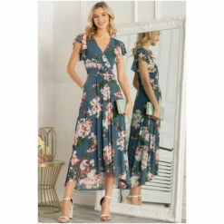 Jolie Moi Blue Allura Mesh Maxi Dress -Jolie Moi Shop unnamed file 1534