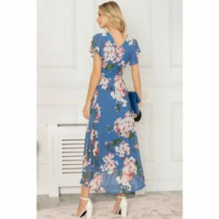 Jolie Moi Blue Allura Mesh Maxi Dress -Jolie Moi Shop unnamed file 1549