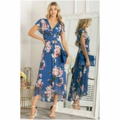 Jolie Moi Blue Allura Mesh Maxi Dress -Jolie Moi Shop unnamed file 1552