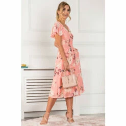 Jolie Moi Pink Kiley Wrap Front Mesh Dress 4 Jolie Moi Pink Kiley Wrap Front Mesh Dress -Jolie Moi Shop unnamed file 156