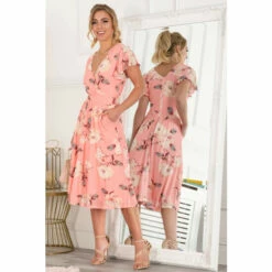 Jolie Moi Pink Kiley Wrap Front Mesh Dress 6 Jolie Moi Pink Kiley Wrap Front Mesh Dress -Jolie Moi Shop unnamed file 158