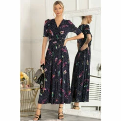 Jolie Moi Blue Airis Printed Maxi Dress -Jolie Moi Shop unnamed file 1586