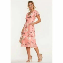 Jolie Moi Pink Kiley Wrap Front Mesh Dress 7 Jolie Moi Pink Kiley Wrap Front Mesh Dress -Jolie Moi Shop unnamed file 159