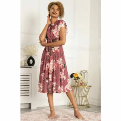 Jolie Moi Purple Luella Key Hole Mesh Dress -Jolie Moi Shop unnamed file 1597