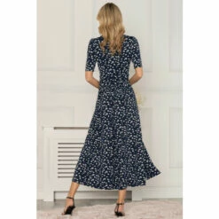 Jolie Moi Blue Genesis Wrap Front Maxi Dress -Jolie Moi Shop unnamed file 1603