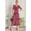 Jolie Moi Pink Josie Animal Print Maxi Dress -Jolie Moi Shop unnamed file 1607