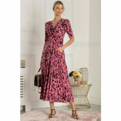 Jolie Moi Pink Josie Animal Print Maxi Dress -Jolie Moi Shop unnamed file 1609