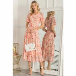 Jolie Moi Pink Giana Mesh Maxi Dress -Jolie Moi Shop unnamed file 1634