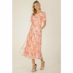 Jolie Moi Pink Giana Mesh Maxi Dress -Jolie Moi Shop unnamed file 1635