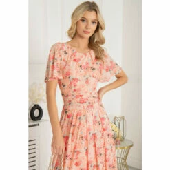 Jolie Moi Pink Giana Mesh Maxi Dress -Jolie Moi Shop unnamed file 1636