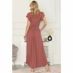 Jolie Moi Red Airene Cap Sleeve Maxi Dress -Jolie Moi Shop unnamed file 1640