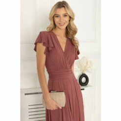 Jolie Moi Red Airene Cap Sleeve Maxi Dress -Jolie Moi Shop unnamed file 1642