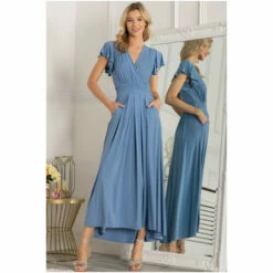 Jolie Moi Blue Airene Cap Sleeve Maxi Dress -Jolie Moi Shop unnamed file 1649