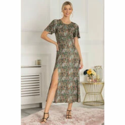 Jolie Moi Green Dalilah Maxi Dress