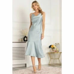 Jolie Moi Blue Alaysha Cowl Neck Satin Dress -Jolie Moi Shop unnamed file 1719