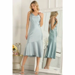 Jolie Moi Blue Alaysha Cowl Neck Satin Dress -Jolie Moi Shop unnamed file 1720