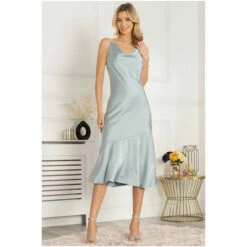 Jolie Moi Blue Alaysha Cowl Neck Satin Dress -Jolie Moi Shop unnamed file 1722