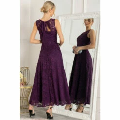 Jolie Moi Purple Lace Fit & Flare Maxi Dress -Jolie Moi Shop unnamed file 1724