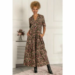 Jolie Moi Green Andora Printed Maxi Dress -Jolie Moi Shop unnamed file 1742