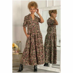 Jolie Moi Green Andora Printed Maxi Dress -Jolie Moi Shop unnamed file 1746