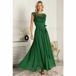 Jolie Moi Green Lace Bodice Maxi Dress -Jolie Moi Shop unnamed file 175