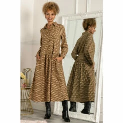 Jolie Moi Green Davina Shirt Smock Maxi Dress -Jolie Moi Shop unnamed file 1762