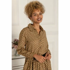 Jolie Moi Green Davina Shirt Smock Maxi Dress -Jolie Moi Shop unnamed file 1763