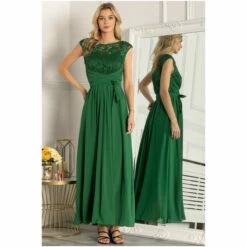 Jolie Moi Green Lace Bodice Maxi Dress -Jolie Moi Shop unnamed file 177